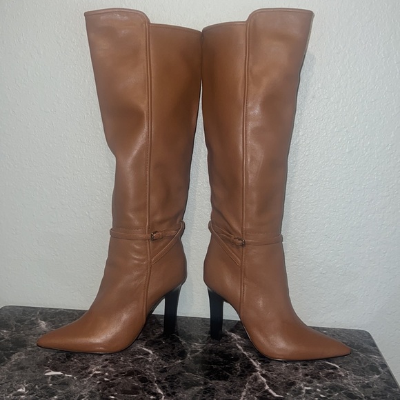 NWOT Reiss Caitlin Knee High Boot in Tan Size: 9 - Picture 10 of 13